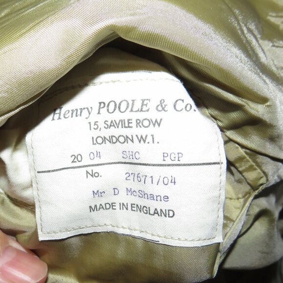 Henry Poole Savile Row Bespoke Cream Checked Two Button Sport Coat 44R - Picture 12 of 13